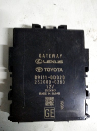 Контроллер шлюза перекрестного модуля toyota yaris 89111-0d020
