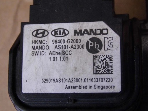Hyundai IONIQ 2018 modulo radar sensor distronic