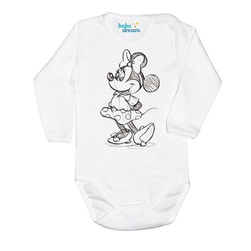 Бавовняне боді з довгим рукавом Bobo Dream, розмір 62, застібається на кнопку
