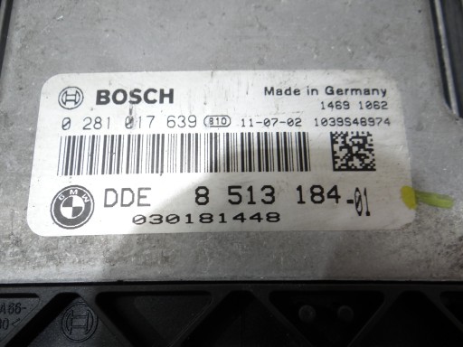 control unit computer of the engine BMW X3 F25 8513184
