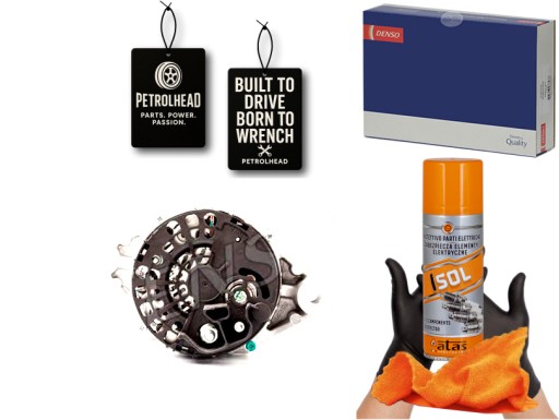 DENDAN1084#ECS-PCP+K - Генератор (14в 120а) alfa romeo giulietta fiat br #petrolhead pro+ kit4