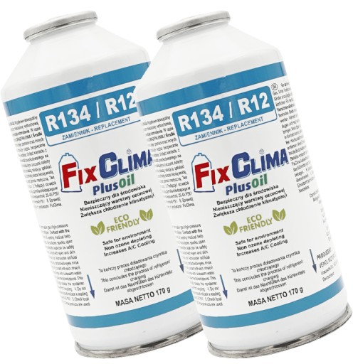 2X газ для заправки кондиционера в автомобиле CZTNNIK R134 R12 340g