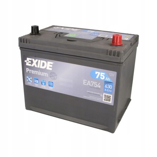 Batéria EXIDE PREMIUM 75Ah 630A P+