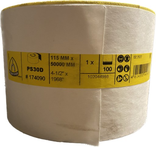 НАЖДАЧНАЯ БУМАГА РУЛОН 115 ММ X 50 М PS30D GR. 100