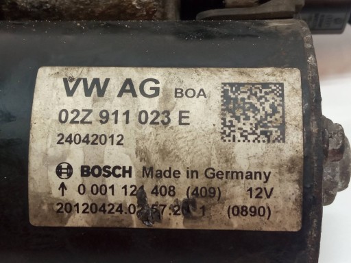 starter 02Z911023E 0001124408 1.4 TSI Skoda Octavia II (2004-2013)