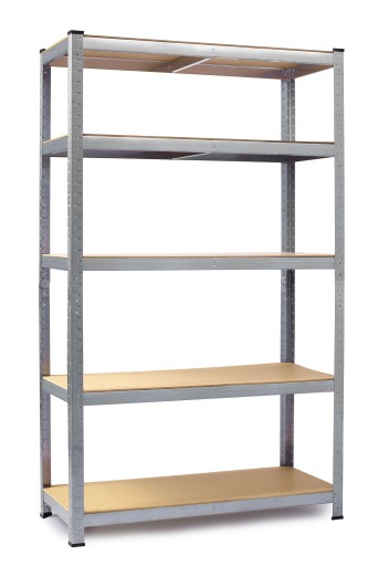 Металлический стеллаж для хранения 150X75 2in1 гаражный МДФ