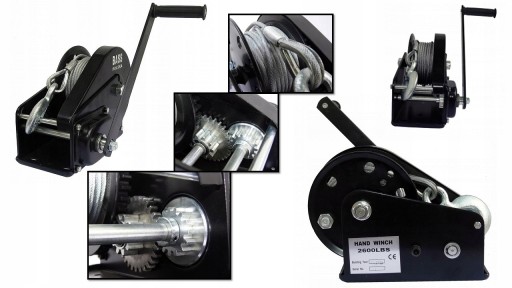 ПОЛЬСКАЯ ПОРТАТИВНАЯ ЛЕБЕДКА 2250KG BASS