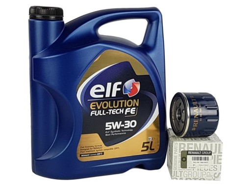 ELFFULLTECHFE5W305L - OE RENAULT ФІЛЬТР + МАСЛО 5W30 MEGANE III 1.4 2.0 TCE