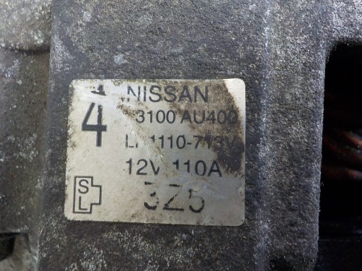 NISSAN X-TRAIL (T31) 2.0 DCI ALTERNATOR 23100AU400