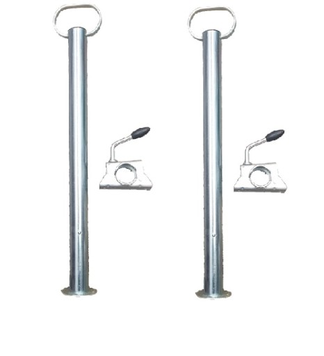 KK12581 - 2X трубчатая опора с крышкой FI48 прицеп kpl 2шт