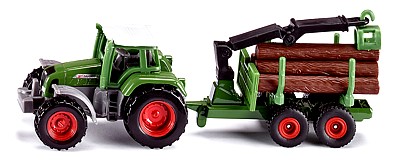 TRAKTOR Z LEŚNĄ PRZYCZEPĄ SIKU 16 S1645