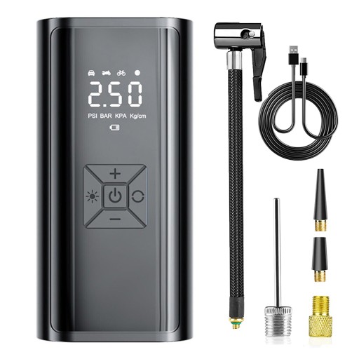 КОМПРЕССОР АВТОМОБИЛЬНЫЙ КОМПРЕССОР ПОРТАТИВНЫЙ ШИННЫЙ НАСОС 12V LED