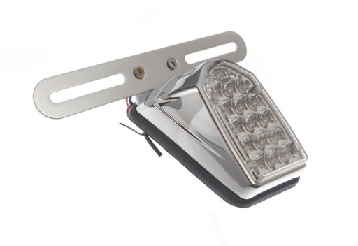 629-18244-10ELED - ЗАДНІЙ ЛІХТАР ДЛЯ КРИЛА МЕТАЛЕВИЙ ХРОМОВАНИЙ СВІТЛОДІОДНИЙ