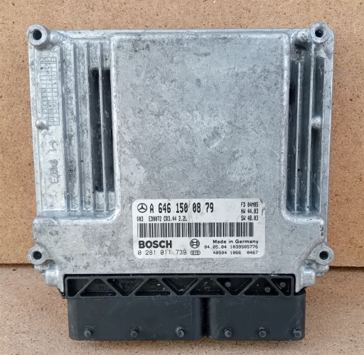 КОМПЬЮТЕР ДВИГАТЕЛЯ ECU MERCEDES C W203 2.2 CDI OM646 0281011739 A6461500879 изображение 1