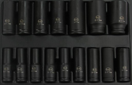 Ударные торцевые ключи 1/2 колпачки длинные 10-32 мм