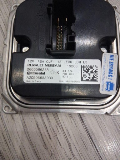 module control unit of the lights RENAULT TRAFIC 260556623R