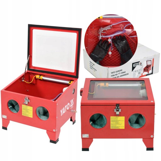 ПІСКОСТРУЙНИЙ АПАРАТ ЯТО КАБІННИЙ, 90л, ПОСТРУЙНИЙ