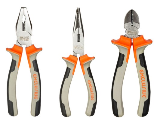 НАБОР ИЗ 3 РУЧНЫХ ИНСТРУМЕНТОВ ПЛОСКОГУБЦЫ RICHMANN