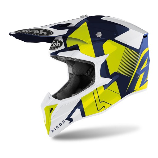 Повнолицевий шолом AIROH WRAAP RAZE BLUE GLOSS XL