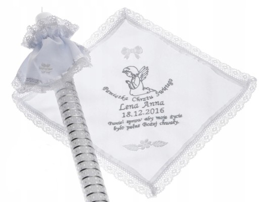 Хрестинна ВИШИВКА халат СВІЧКА для хрещення СВІЧКИ