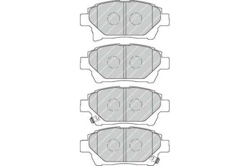 КОЛОДКИ ГАЛЬМІВНІ TOYOTA IQ ASTON MARTIN CYGNET 1.0 зображення 1