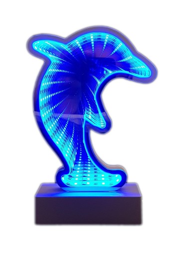 DOLPHIN LED USB 3D ДЗЕРКАЛЬНИЙ ТУНЕЛЬНИЙ ЕФЕКТ