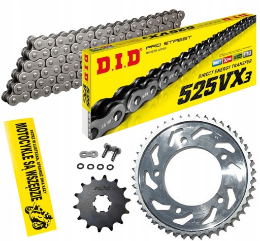 DID525VX3-108 SUNF411-16 - ПРИВОД КОМПЛЕКТ DID SUNSTAR HONDA CBR 600F 2001-2006