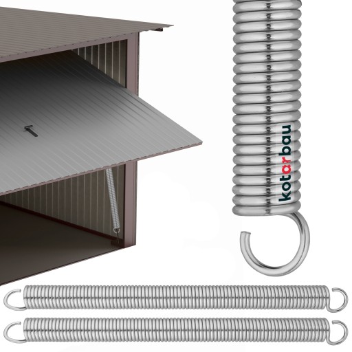 2X GARÁŽOVÁ PRUŽINA PRE VÝKLOPNÚ BRÁNU GARÁŽOVÝCH BRÁN NAPÍNACÍ DRÔT 490MM