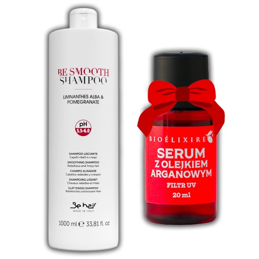 BE SMOOTH VYHLADZUJÚCI ŠAMPÓN 1000ML + SÉRUM BIOELIXIRE ZDARMA