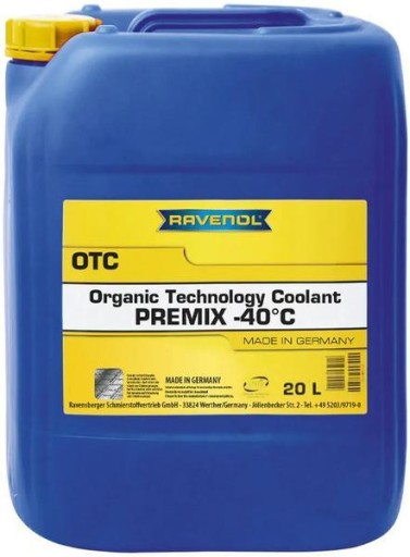 RAVENOL OTC PROTECT C12+ PREMIX -40C READY COOLANT 20L