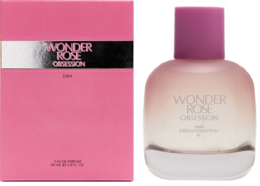 zara capsule collection - 01 wonder rose obsession woda perfumowana 90 ml   