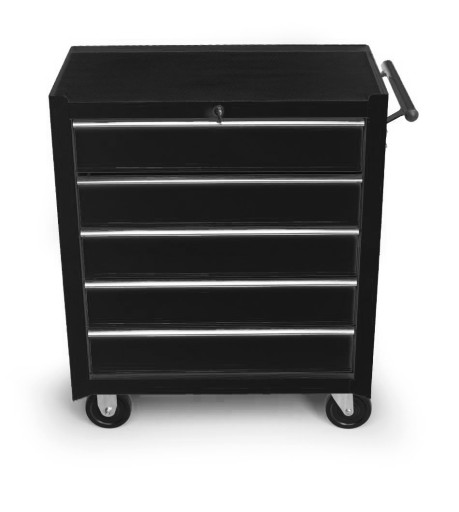 Шкаф для мастерской с тележкой для инструментов с 5 ящиками