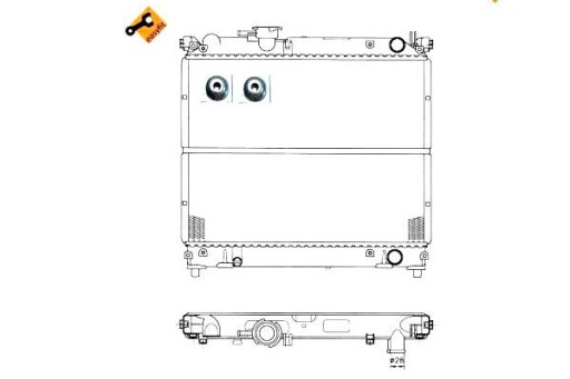 50404/NRF - Радиатор нрф сузуки витара 1.6 88-99