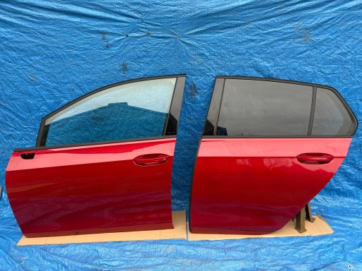 Двері ліві передні задні vw golf viii lc3j kings червоний металік