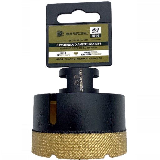 INDIAN PROFESSIONAL Алмазная кольцевая пила для керамогранита и плитки 68 мм