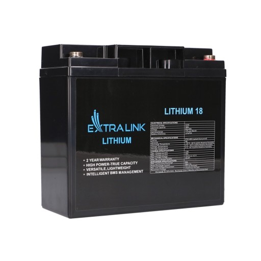 Extralink lifepo4 акумулятор 18ah 12.8v bms