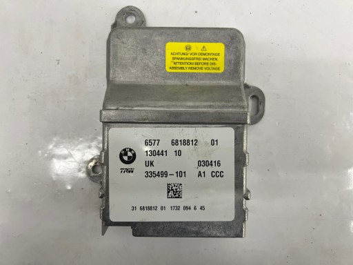 BMW F45 Seria 2 F48 F46 F39 Centralina AIBAG 6818812 9390576 9381837