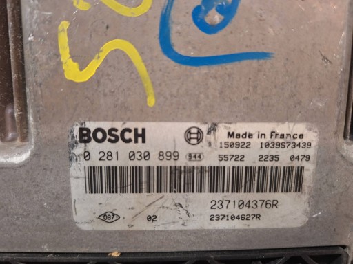 control unit of the engine computer 0281030899 237104627R 237104376R RENAULT 1.5 DCI