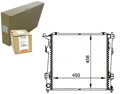 BRH8MK 376 - РАДИАТОР ДВИГАТЕЛЯ BEHR-HELLA - СИСТЕМА ОХЛАЖДЕНИЯ SI