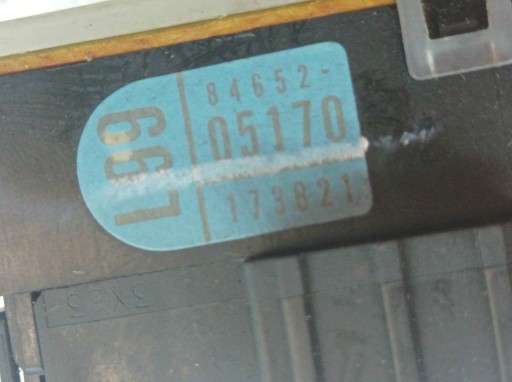 devio luci tergicristallo tergi anello airbag volante AIR BAG KPL 84652-05170 Toyota Avensis II