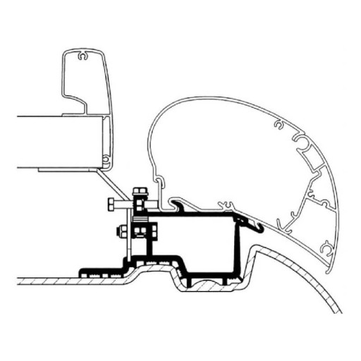 308073 - АДАПТЕР ТЕНТУ THULE OMNISTOR SPRINTER, CRAFTER