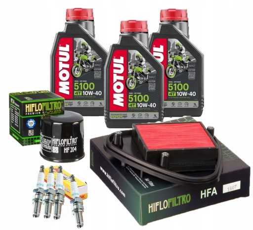 Масло Motul 5100 HONDA VT 600 SHADOW Фільтр Свічки запалювання