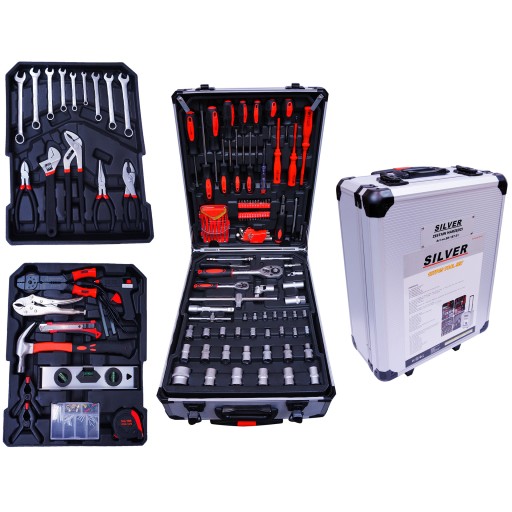 БОЛЬШОЙ НАБОР ГАЕЧНЫХ КЛЮЧЕЙ 419 EL. ЧЕМОДАН