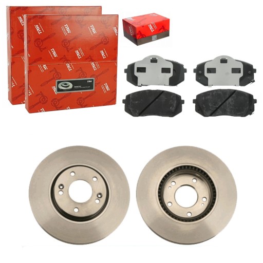 DF6108S - TRW ДИСКИ + КОЛОДКИ ПЕРЕДНІ KIA SPORTAGE II III