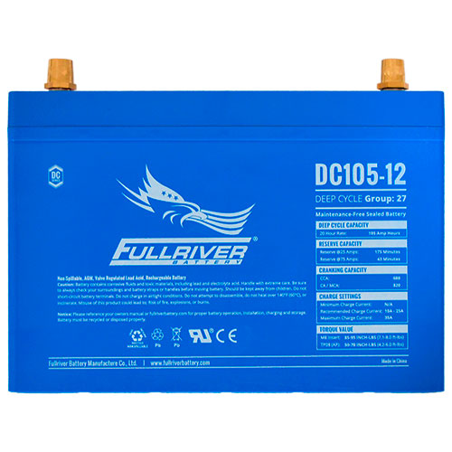Акумулятор FULLRIVER AGM DC105-12 12V 100Ah 110Ah