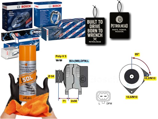 BOS0 986 - Bosch #petrolhead pro+ kit4 генератор