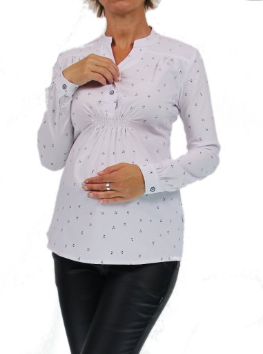 Tehotenská blúzka košeľová na dojčenie elegantná M