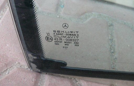 window side door right rear part MERCEDES W140 95r