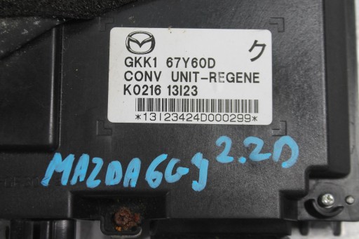 voltage module GKK167Y60D MAZDA 6 GJ 12