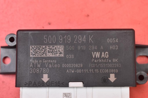 řídící jednotka modul parkování PDC 5Q0919294K SKODA OCTAVIA 3 III 13-17